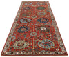 4x11 Red and Ivory Traditional Runner