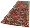4x11 Red and Ivory Traditional Runner
