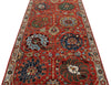 4x11 Red and Ivory Traditional Runner