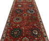 4x11 Red and Ivory Traditional Runner