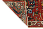 4x11 Red and Ivory Traditional Runner