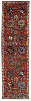 4x15 Red and Ivory Traditional Runner