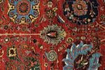 4x15 Red and Ivory Traditional Runner