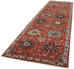4x15 Red and Ivory Traditional Runner