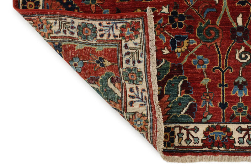 4x15 Red and Ivory Traditional Runner