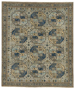 8x10 Gray and Gray Traditional Rug