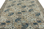 8x10 Gray and Gray Traditional Rug