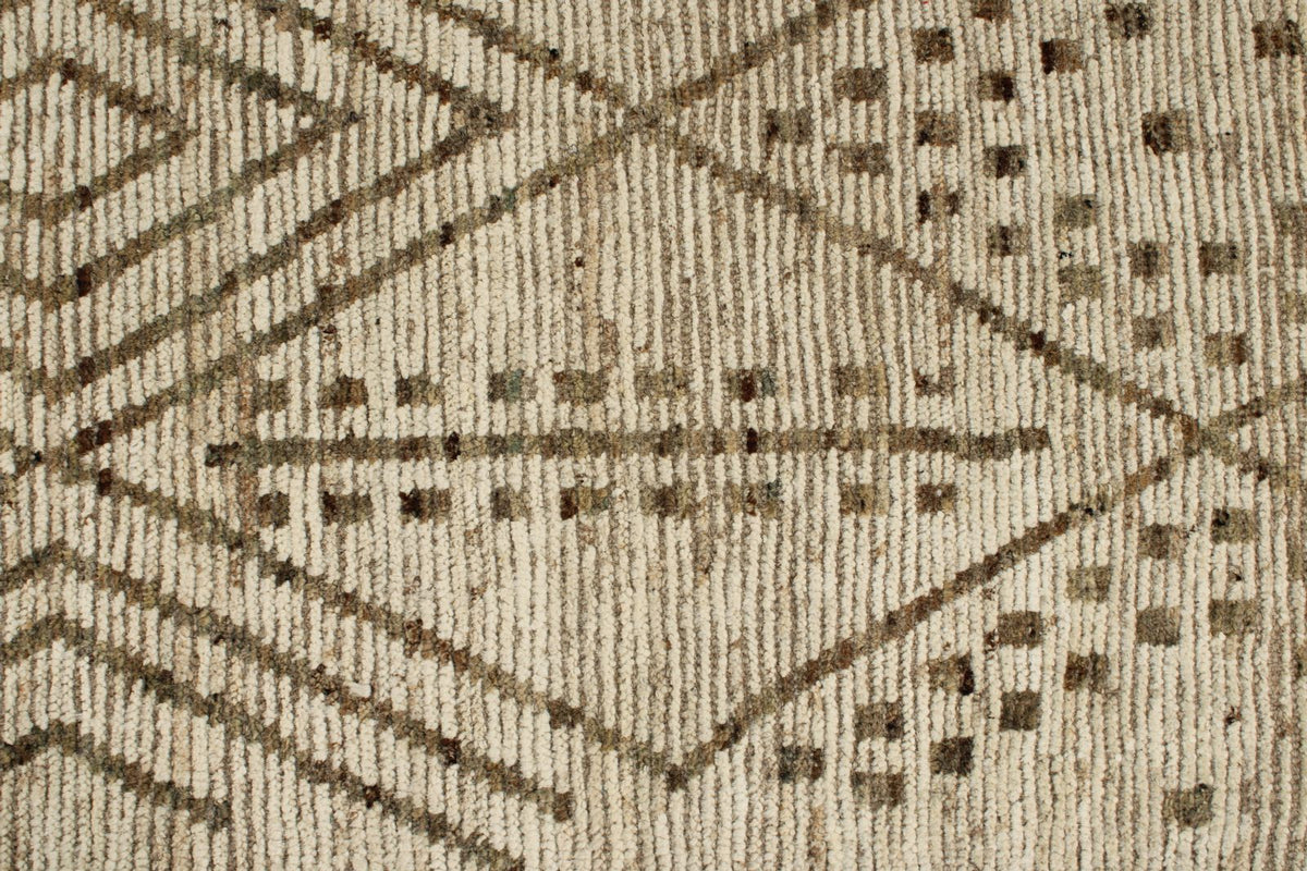 3x16 Beige and Brown Anatolian Tribal Runner
