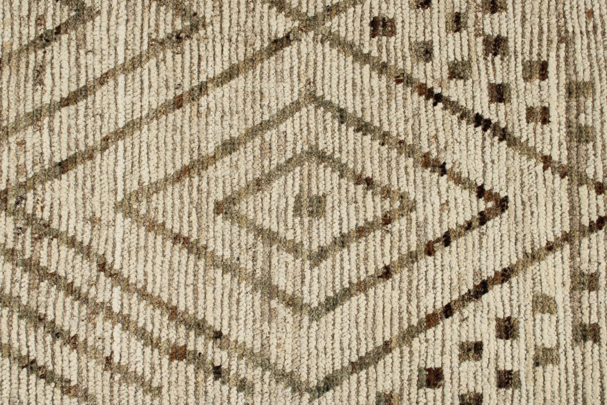 3x16 Beige and Brown Anatolian Tribal Runner