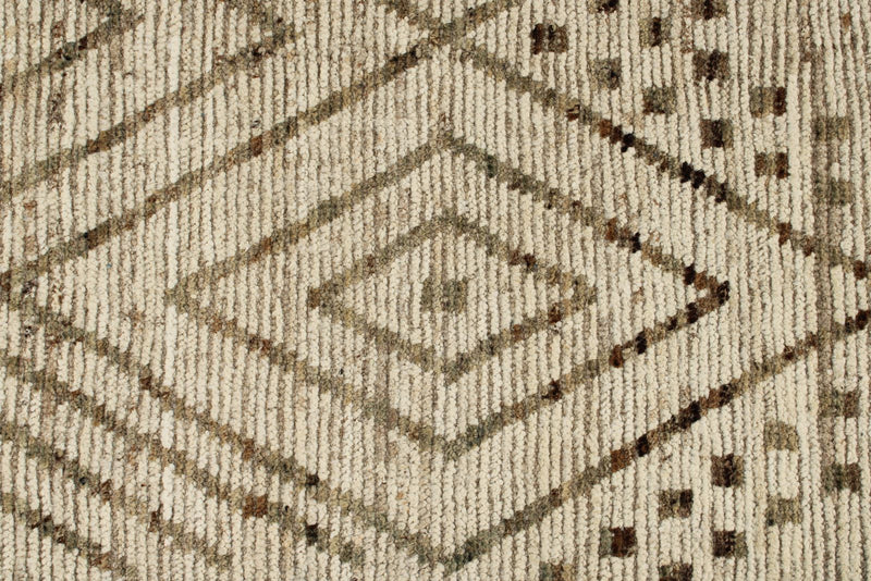 3x16 Beige and Brown Anatolian Tribal Runner