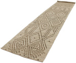3x16 Beige and Brown Anatolian Tribal Runner