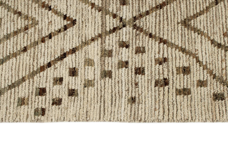 3x16 Beige and Brown Anatolian Tribal Runner