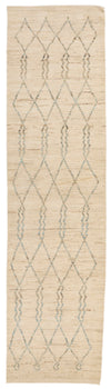 3x13 Ivory and Beige Anatolian Traditional Runner