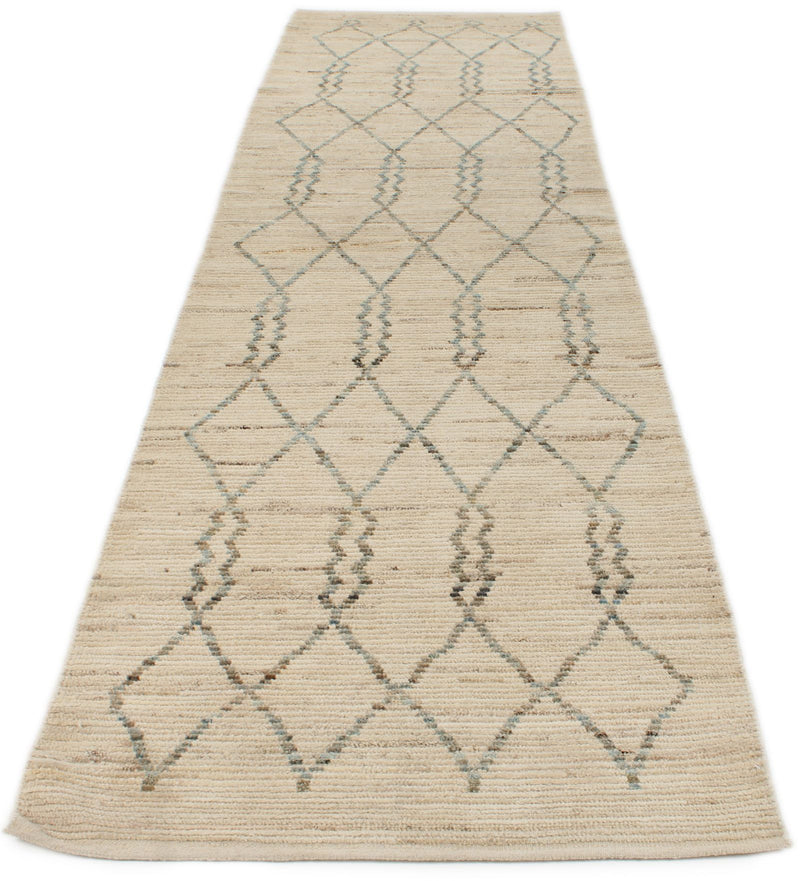 3x13 Ivory and Beige Anatolian Traditional Runner