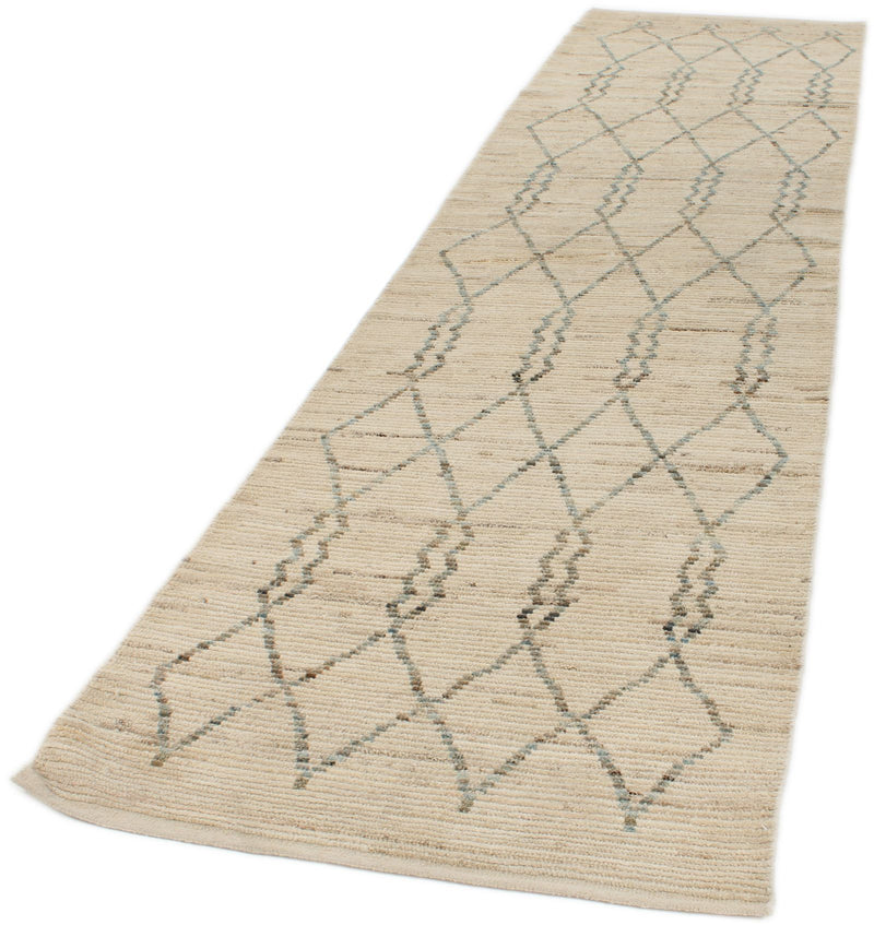 3x13 Ivory and Beige Anatolian Traditional Runner