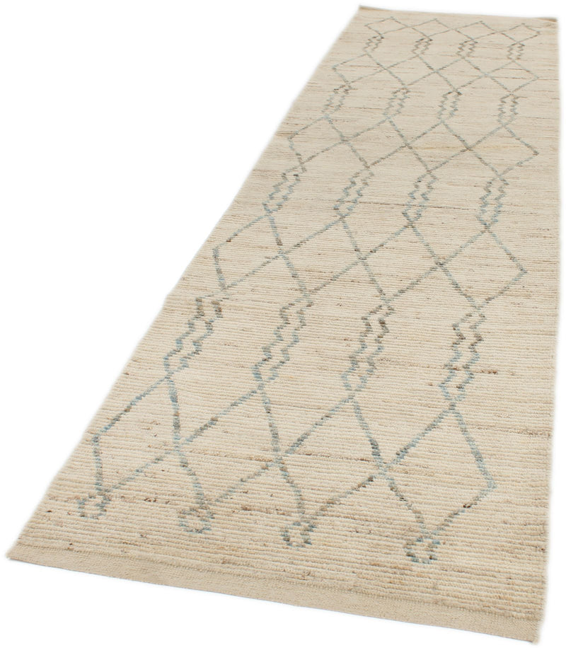 3x13 Ivory and Beige Anatolian Traditional Runner