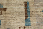 9x12 Beige and Multicolor Anatolian Tribal Rug
