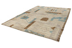 9x12 Beige and Multicolor Anatolian Tribal Rug