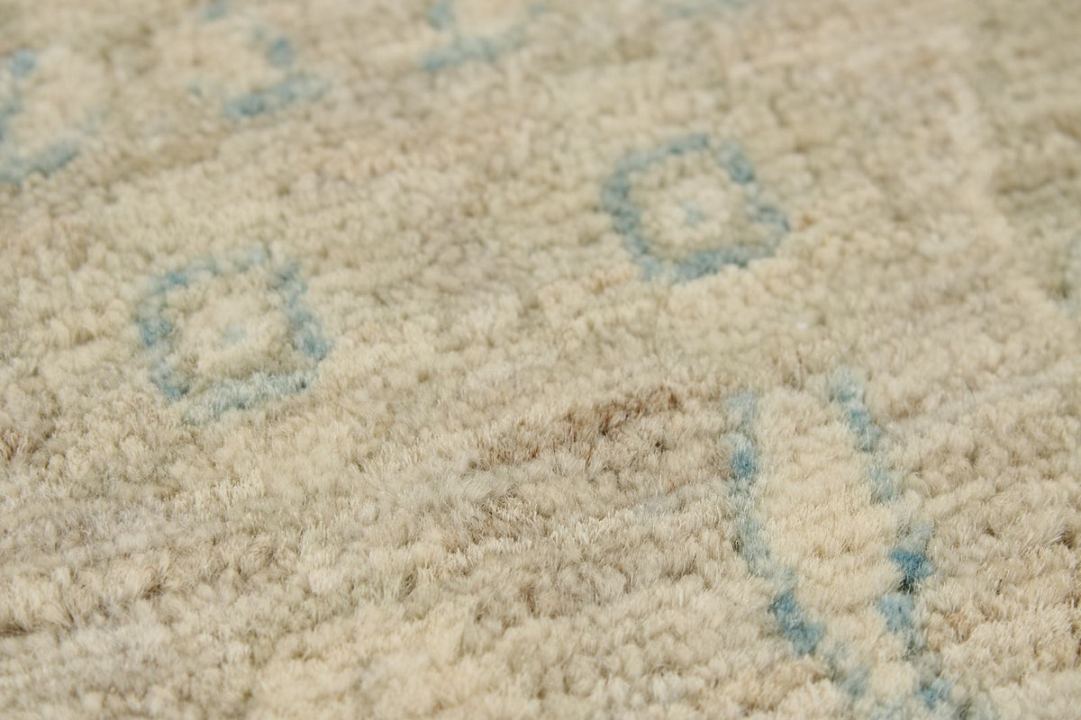 9x12 Light Blue and Beige Anatolian Traditional Rug