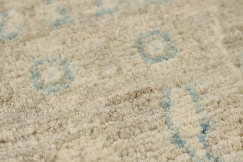 9x12 Light Blue and Beige Anatolian Traditional Rug