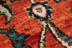 9x12 Navy and Red Anatolian Traditional Rug
