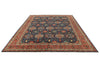 9x12 Navy and Red Anatolian Traditional Rug