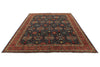 9x12 Navy and Red Anatolian Traditional Rug