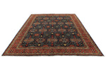 9x12 Navy and Red Anatolian Traditional Rug