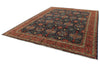 9x12 Navy and Red Anatolian Traditional Rug