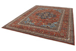 9x11 Burgundy and Multicolor Anatolian Traditional Rug