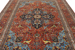 9x11 Burgundy and Multicolor Anatolian Traditional Rug