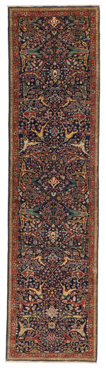 3x10 Navy and Red Anatolian Traditional Runner