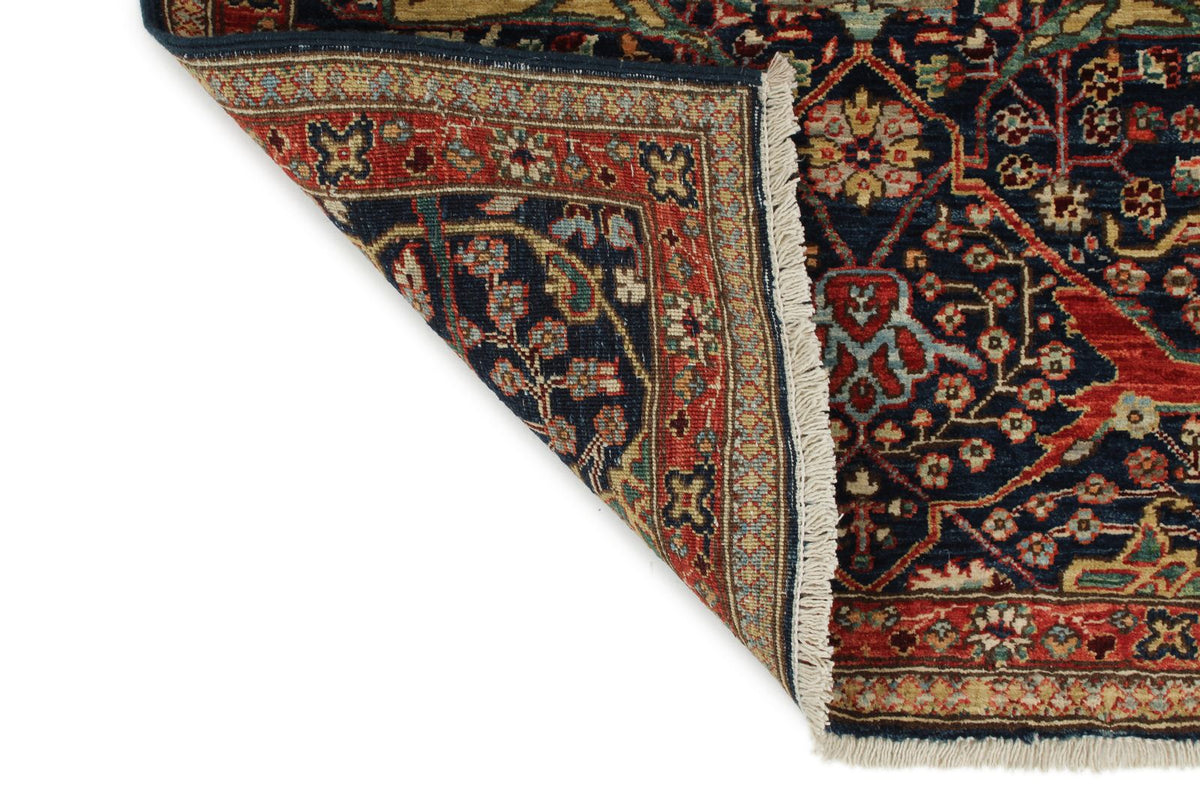 3x10 Navy and Red Anatolian Traditional Runner