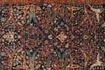 3x10 Navy and Red Anatolian Traditional Runner