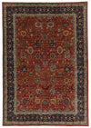 10x15 Red and Navy Anatolian Traditional Rug