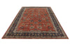 10x15 Red and Navy Anatolian Traditional Rug