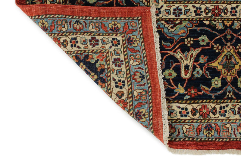 10x15 Red and Navy Anatolian Traditional Rug