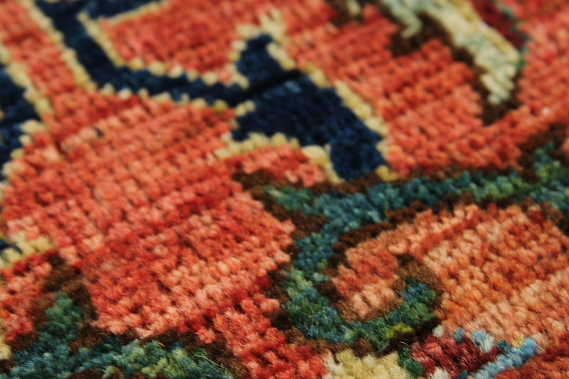 10x14 Charcoal and Red Anatolian Traditional Rug