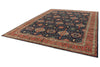 10x14 Charcoal and Red Anatolian Traditional Rug