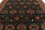10x14 Charcoal and Red Anatolian Traditional Rug