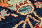6z9 Navy and Multicolor Anatolian Traditional Rug