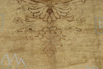 9x12 Light Brown and Brown Turkish Tribal Rug