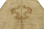 9x12 Light Brown and Brown Turkish Tribal Rug