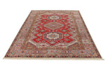 6x9 Red and Blue Kazak Tribal Rug