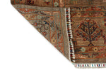 9x12 Brown and Multicolor Turkish Tribal Rug