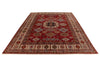 9x12 Red and Beige Kazak Tribal Rug