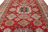 9x12 Red and Beige Kazak Tribal Rug