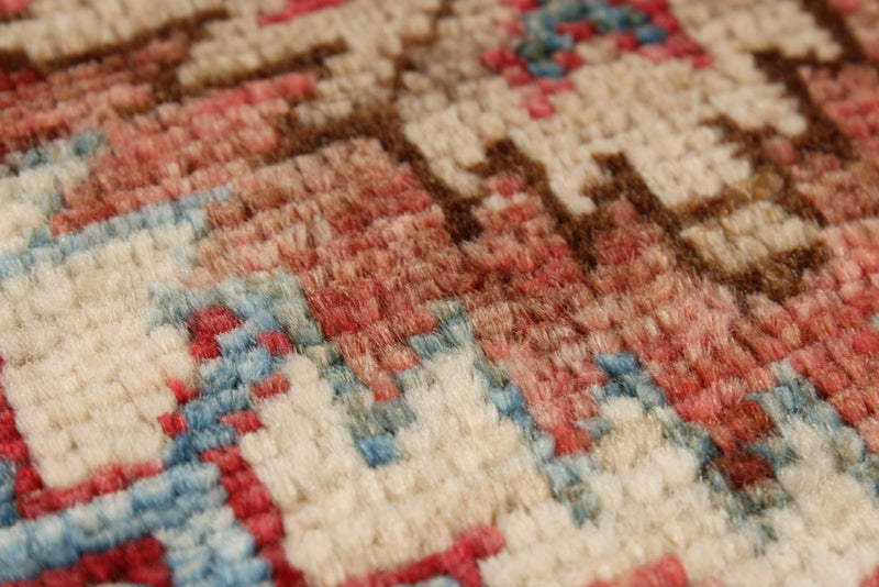 9x12 Red and Beige Kazak Tribal Rug