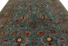 9x12 Gray and Multicolor Turkish Tribal Rug