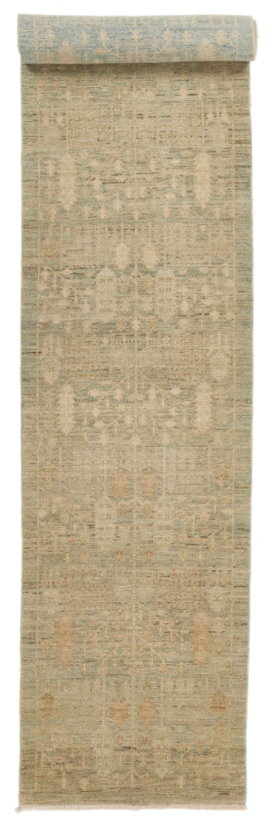 3x19 Brown and Beige Anatolian Traditional Runner